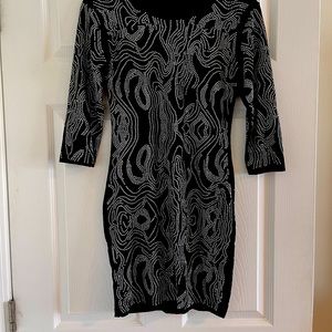 Silver studded mini dress